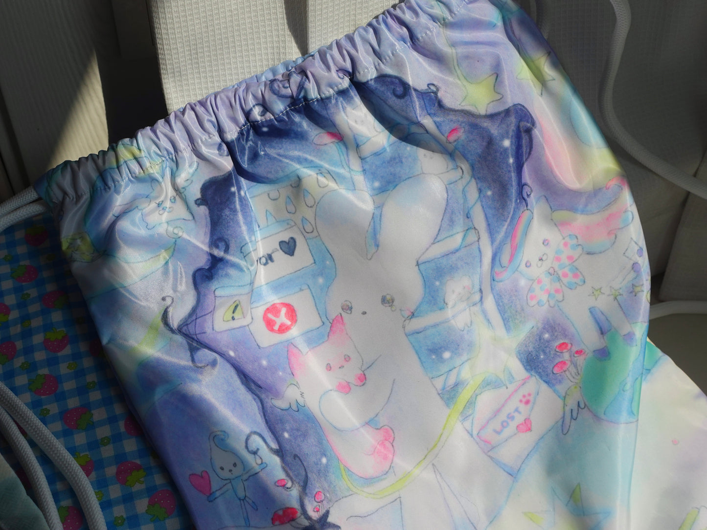 Drawstring Backpack - Error world, we hugging☁️