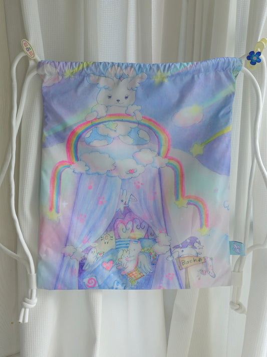 Drawstring Backpack - Error world, we hugging☁️