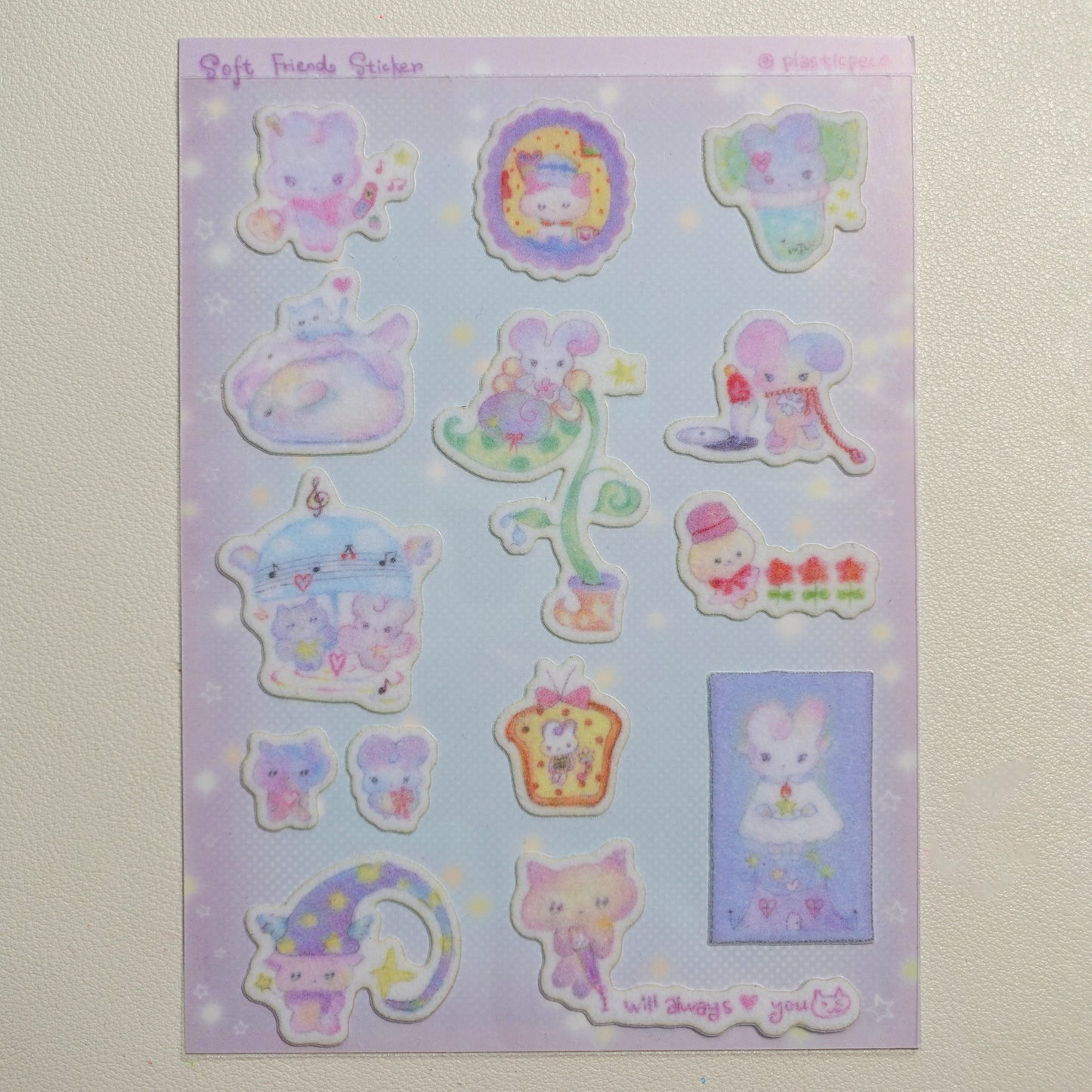 Soft Plush Sticker - Soft Friends🪽