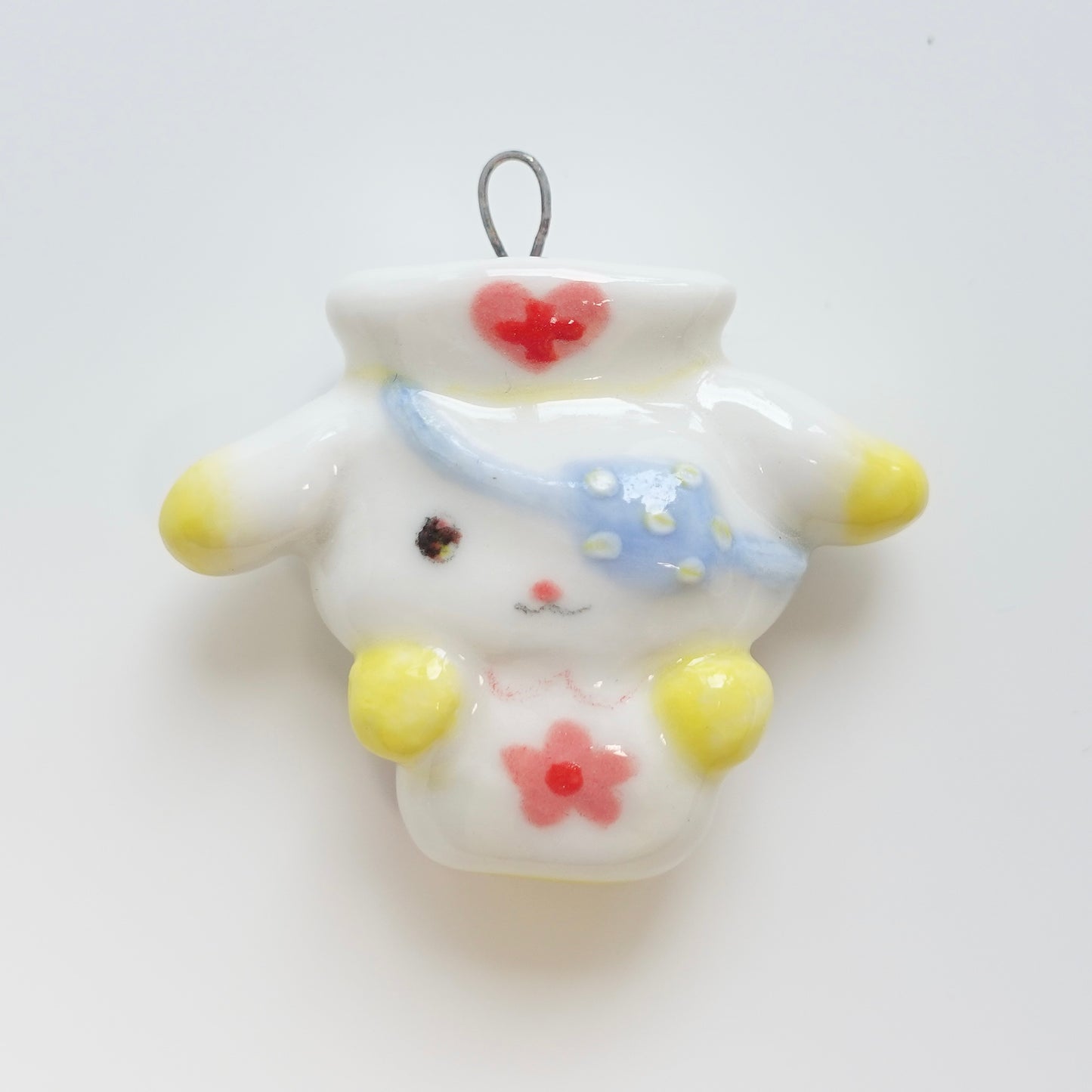 Ceramic Pendant - Spring Nurse Puppy
