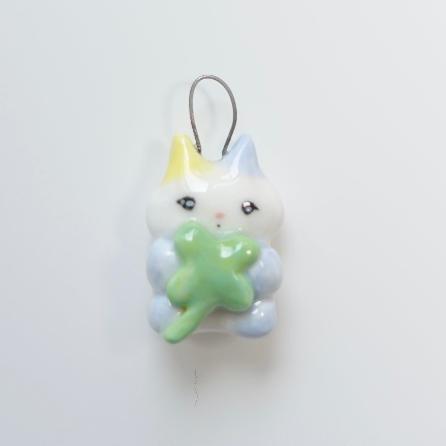 Ceramic Pendant - 🍓&🍀
