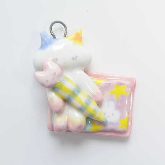 Ceramic Pendant - Sketchbook Bunny