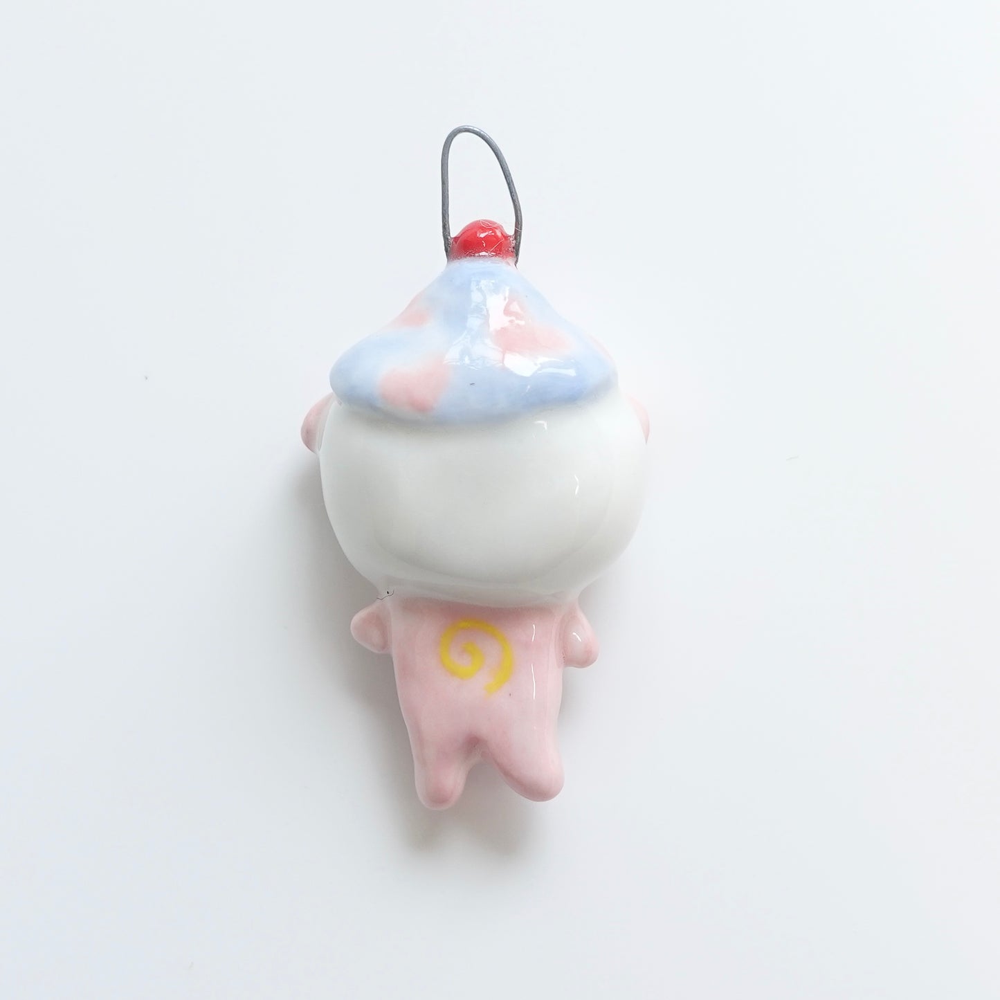 Ceramic Pendant - Blue Hat Friend