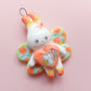 Ceramic Pendant - A Bunny in Bloom